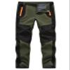 TBMPOY Men's Snow Ski Hiking Pants Waterproof Winter Fleece Lined Pants Camping Skiing Ice Fishing Pants with Belt 02 Thick Green S view 1