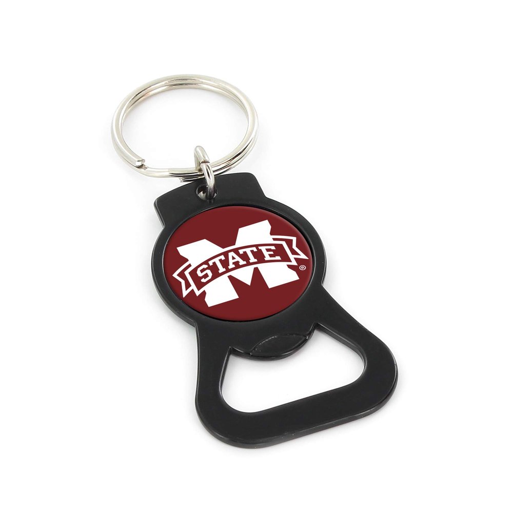 Aminco NCAA Mississippi State Bulldogs Black Bottle Opener Keychain
