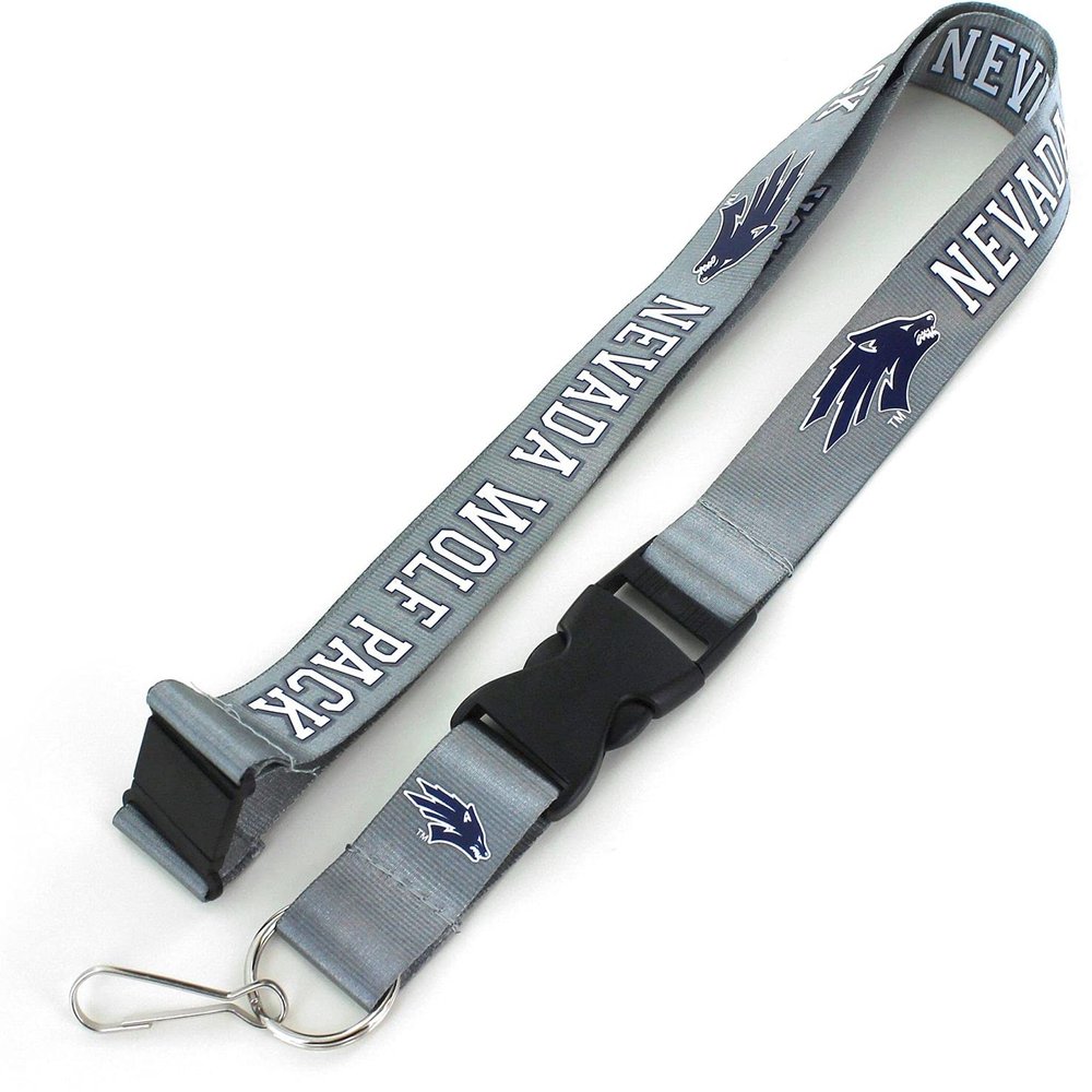 Aminco NCAA Nevada Wolf Pack Team Lanyard, Gray