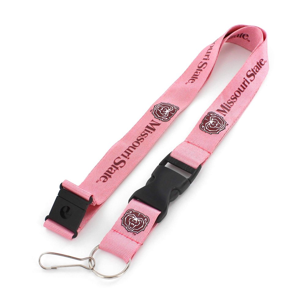 Aminco NCAA Missouri State Bears Team Lanyard, Pink