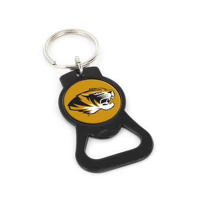 Aminco NCAA Missouri Tigers Black Bottle Opener Keychain