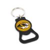 Aminco NCAA Missouri Tigers Black Bottle Opener Keychain view 1