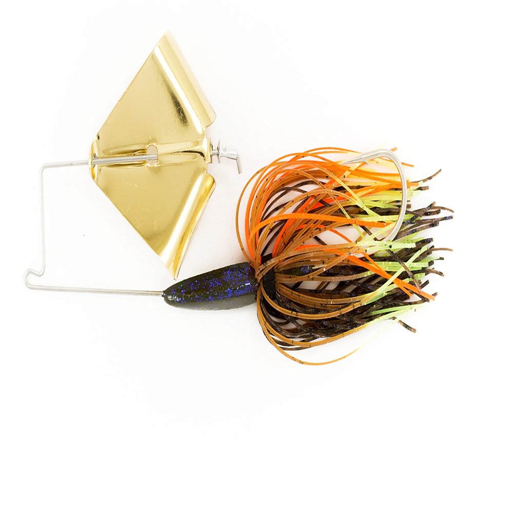 Nichols Lures Rb101G-38 Reflex Buzzbait, Bluegill 24K Gold, 3/8 oz