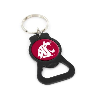 Aminco NCAA Washington State Cougars Black Bottle Opener Keychain