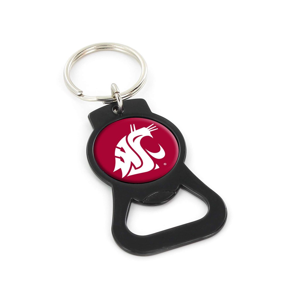 Aminco NCAA Washington State Cougars Black Bottle Opener Keychain