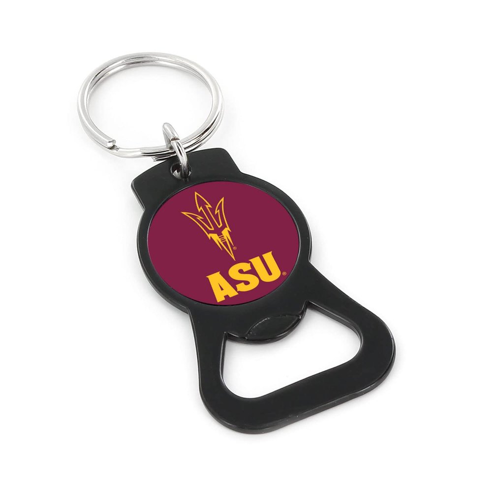 Aminco NCAA Arizona State Sun Devils Black Bottle Opener Keychain