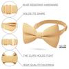 Bow Tie House Boys Classic Pre-Tied Bow Tie Formal Solid Tuxedo (Medium, Eggnog Beige) view 2