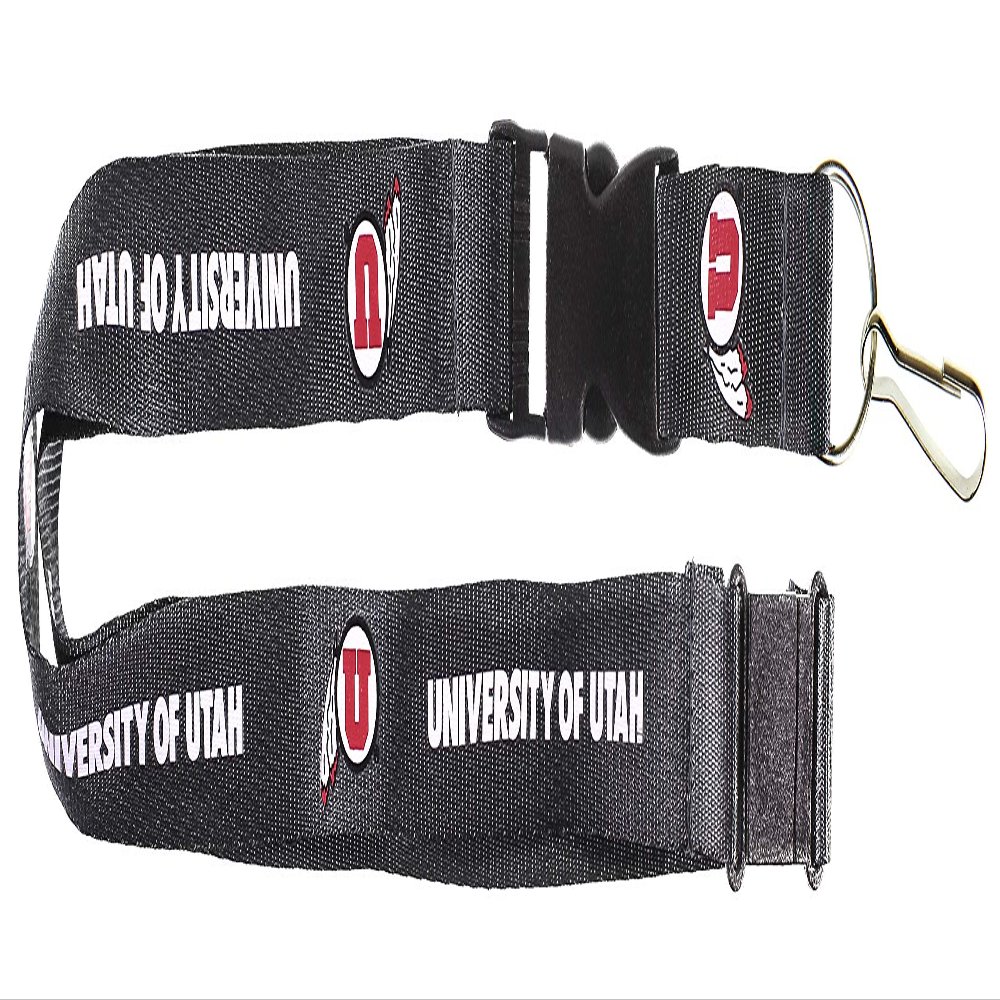 Aminco NCAA Utah Utes Charcoal Team Lanyard