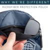 TRIPPED Travel Gear Traveling Backpack- Foldable collapsible lightweight backpack for travel (Blue) 35 liters view 3