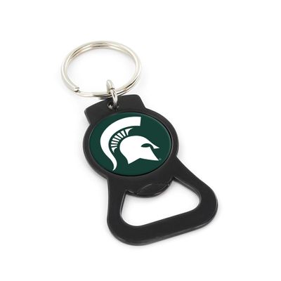 Aminco NCAA Michigan State Spartans Black Bottle Opener Keychain
