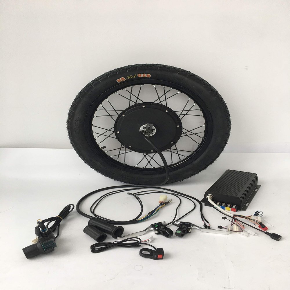 NB POWER Programmable, QS 3000W Electric Bike Conversion Kit, 72V 80A Savoton Sine Wave Programmable Controller, Brushless gearless Motor, Electric Bike Kit. (18inch Rear)
