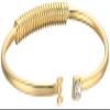 1928 Jewelry 14K Gold-Dipped Initial "I" and Clear Crystal Accent C-Cuff Bracelet view 1