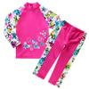 BAOHULU Girls Swimsuit Two Piece Tankini UPF 50+ UV Protective Rash Guard Set 3-12 Years S240_ButterflyLong_8A view 1