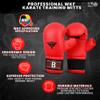 Twister Karate Gloves with Thumb & Hook & Loop Closing (RED, L) view 4
