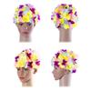 WINOMO Swim Cap Floral Petal Stylish Swimming Hat Bathing Caps for Women (Colorful) view 3
