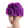 WINOMO Swim Cap Floral Petal Stylish Swimming Hat Bathing Caps for Women (Purple) view 1