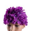 WINOMO Swim Cap Floral Petal Stylish Swimming Hat Bathing Caps for Women (Purple) view 3