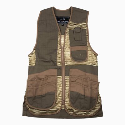 Wild Hare Shooting Gear Heatwave Mesh Vest, Sage/Khaki (5XL, Right Handed)