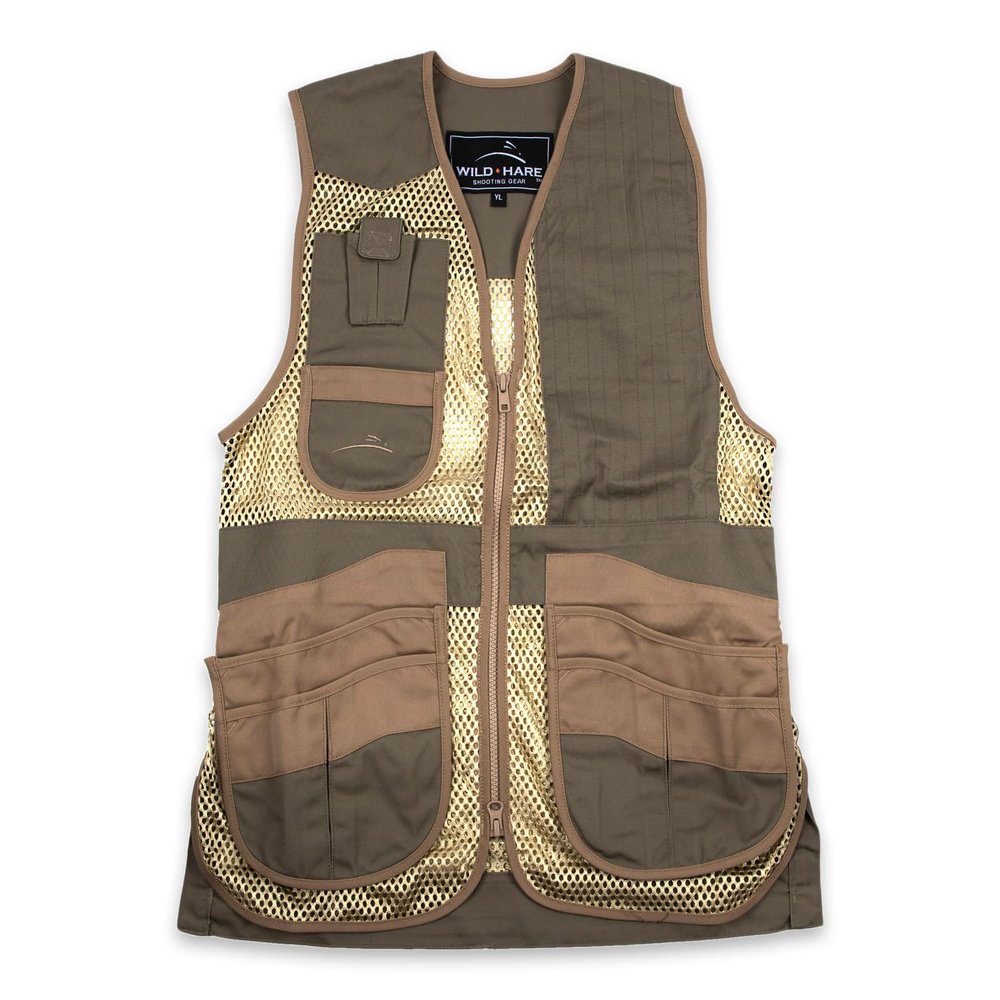 Wild Hare Shooting Gear Heatwave Vest - Sage and Khaki (Small, left)