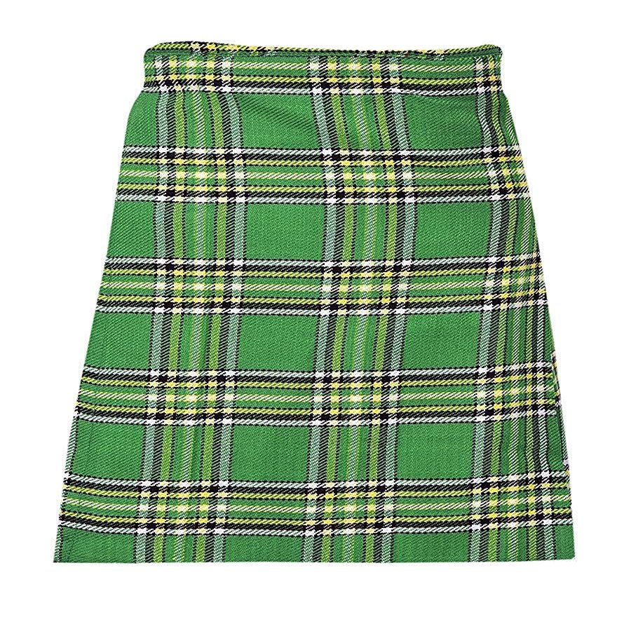 Green Plaid Children's Boy's Kid's Tartan Kilts Scottish -100% Acrylic Kilt (Waist 30" / Length 22")