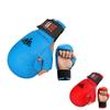Twister Karate Gloves with Thumb & Hook & Loop Closing (Blue, XS) view 1