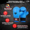 Twister Karate Gloves with Thumb & Hook & Loop Closing (Blue, XS) view 4