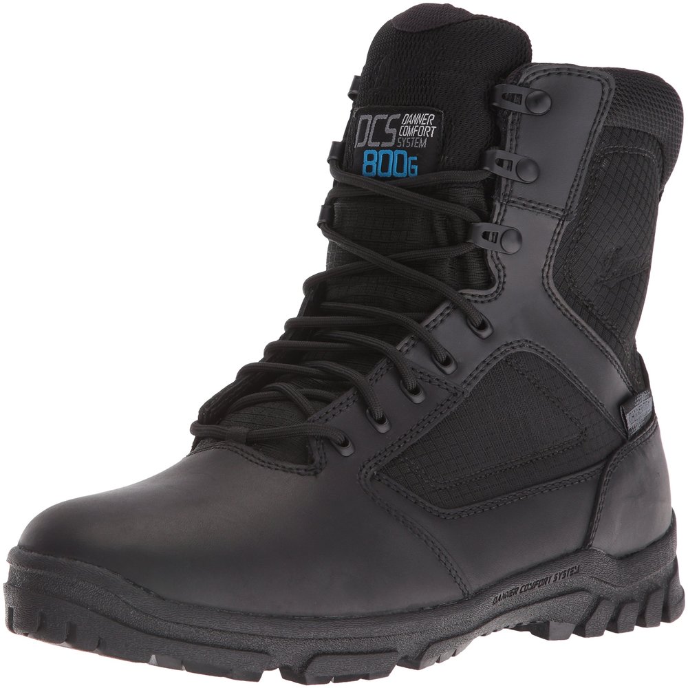Danner Men's 23827 Lookout 8" 800G Thinsulate Ultra Waterproof Work Boot, Black - 6.5 EE