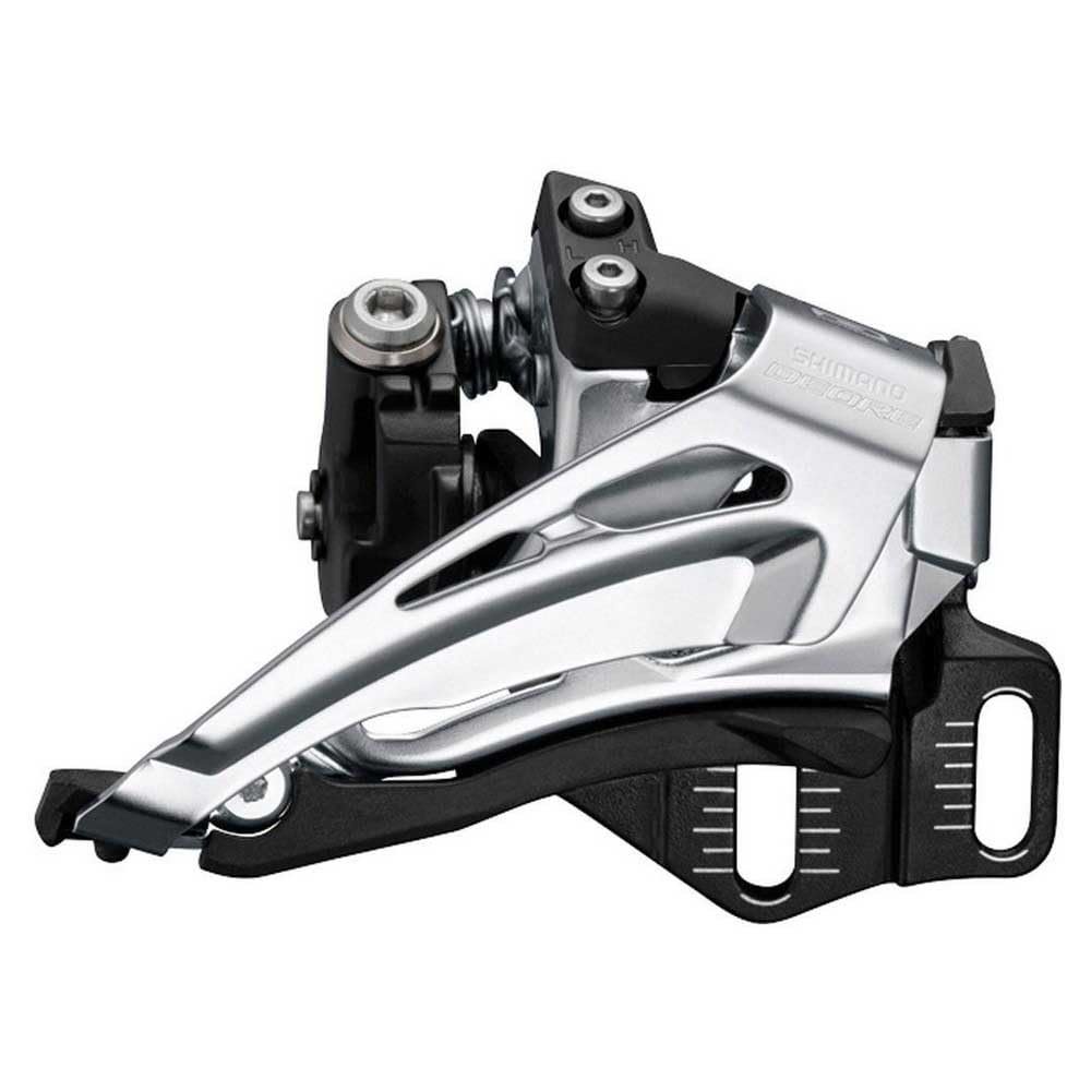 SHIMANO Deore Deore M6025-E Double Front derailleur, E-Type Mount, top Swing, Down Pull
