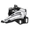 SHIMANO Deore Deore M6025-E Double Front derailleur, E-Type Mount, top Swing, Down Pull view 1