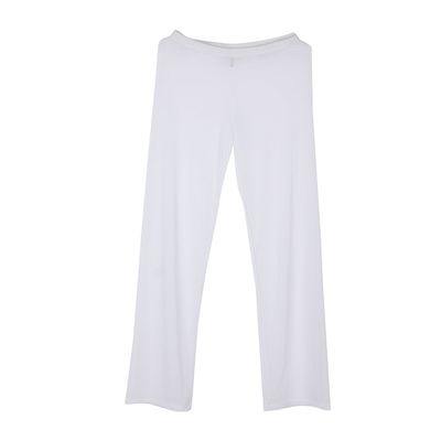 TiaoBug Men's Mesh See-Through Slim Long Pants Leggings Tights Mesh White X-Large