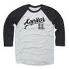 500 LEVEL Anze Kopitar Tee Shirt (Baseball Tee, XXX-Large, Black/Ash) - Los Angeles Raglan Tee - Anze Kopitar Script K view 1