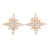 Gold Plated AAA Cubic-Zirconia Star Shaped Clip on Earrings Without Piercing for Women Fashion Cuff Earrings view 1