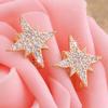 Gold Plated AAA Cubic-Zirconia Star Shaped Clip on Earrings Without Piercing for Women Fashion Cuff Earrings view 3