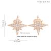 Gold Plated AAA Cubic-Zirconia Star Shaped Clip on Earrings Without Piercing for Women Fashion Cuff Earrings view 4