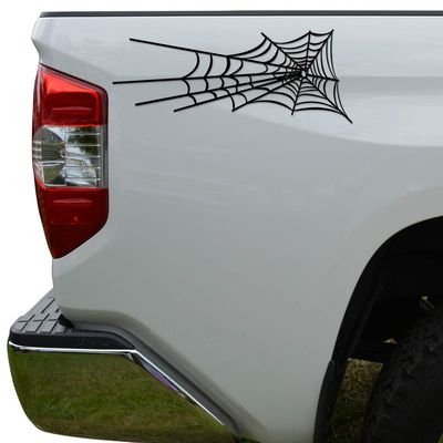 Rosie Decals Spider Web Cobweb Die Cut Vinyl Decal Sticker For Car Truck Motorcycle Window Bumper Wall Decor Size- [10 inch/25 cm] Wide Color- Gloss Black
