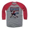 500 LEVEL Aleksander Barkov Tee Shirt (Baseball Tee, XXX-Large, Red/Heather Gray) - Florida Raglan Tee - Aleksander Barkov Play R view 1