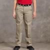 Dickies Boy's Flexwaist Flat Front Straight Leg School Uniform Pants  Adjustable Uniform Trousers for Schoolwear, Desert Sand, 10 Husky view 3