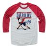 500 LEVEL Aleksander Barkov Tee Shirt (Baseball Tee, XXX-Large, Red/Ash) - Florida Raglan Tee - Aleksander Barkov Play R view 1