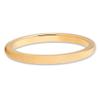 Silly Kings 2mm Tungsten Carbide Wedding Band Yellow Gold Men & Women Shiny Polish Comfort Fit view 2