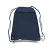 (12 Pack) Promotional Polyester Drawstring Sport Backpacks, Cinch Up (NAVY) view 1