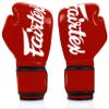 Fairtex BGV14 Muay Thai Boxing Microfibre Gloves for Men, Women, Kids | MMA Gloves, Kickboxing, Gym, Workout | Premium Quality, Light Weight & Shock Absorbent Boxing Gloves- (Red/10oz) view 3