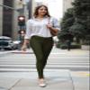 Hybrid & Company Womens Hyper Ultra Stretch Comfy Skinny Leg Work Casual Pants P44876SKX Olive 3X view 3