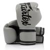 Fairtex BGV14 Muay Thai Boxing Microfibre Gloves for Men, Women, Kids | MMA Gloves, Kickboxing, Gym, Workout | Premium Quality, Light Weight & Shock Absorbent Boxing Gloves- (Gray/16oz) view 1