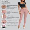 Hybrid & Company Womens Hyper Ultra Stretch Comfy Skinny Leg Work Casual Pants P44876SKX Dusty Rose 1X view 2