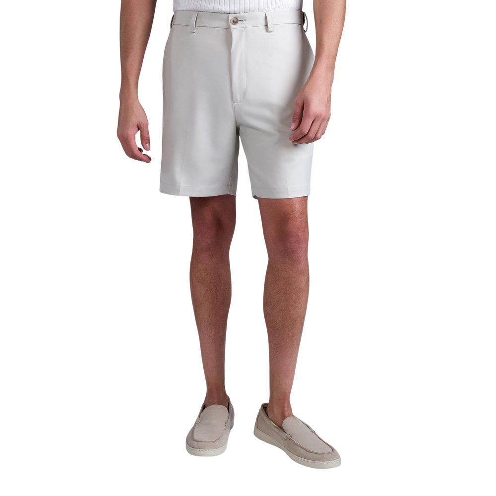 Haggar Mens Cool 18 Pro Straight Fit 4-Way Stretch Expandable Waist with Big & Tall Sizes Flat Front Shorts, String Casual, 32 US