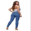 Hybrid & Company Womens Hyper Ultra Stretch Comfy Skinny Leg Work Casual Pants P44876SK Powder BLU XL view 2