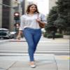 Hybrid & Company Womens Hyper Ultra Stretch Comfy Skinny Leg Work Casual Pants P44876SK Powder BLU XL view 3