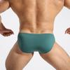 BRAVE PERSON A1168 Silky Soft Shorts Men Bikini Underwear Wide Belt Toning Briefs (S: 26''-29'', Green Black Red) view 3