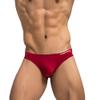 BRAVE PERSON A1168 Silky Soft Shorts Men Bikini Underwear Wide Belt Toning Briefs (S: 26''-29'', Green Black Red) view 4