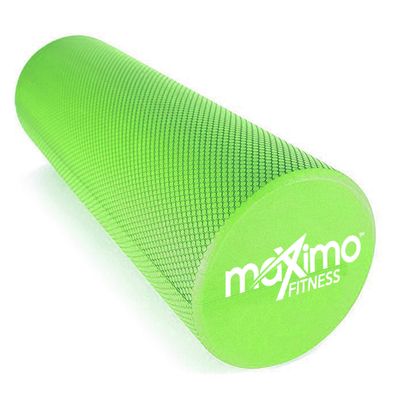 Maximo Fitness Foam Roller - High Density Exercise Roller for Trigger Point Self Massage, Muscle and Back Roller for Fitness, Physical Therapy, Yoga and Pilates, Gym Equipment (Green, 15cm x 45cm)